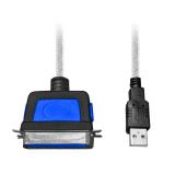 优越者 JD419 A公对B公USB打印线 usb转并口打印线 1.8米